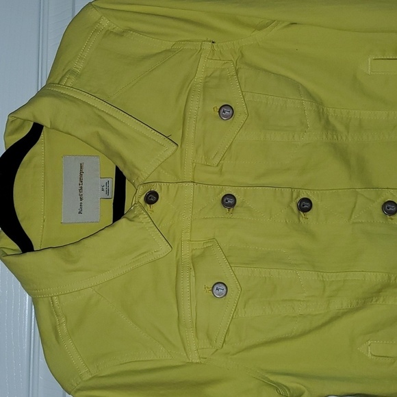 PILCRO and the Letterpress Anthropologie Cotton Denim Jacket Size Large - Picture 3 of 8